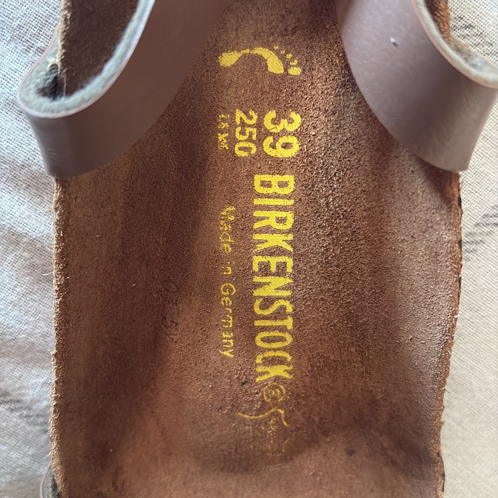 Birkenstock taupe Sandals with Cork Footbed and Adjustable Straps - Picture 3 of 4